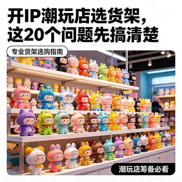 开IP潮玩店选货架，这20个问题先搞清楚