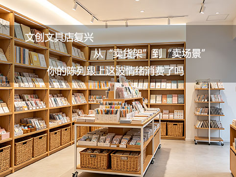文创文具店复兴：从“卖货架”到“卖场景”，你的陈列跟上这波情绪消费了吗？