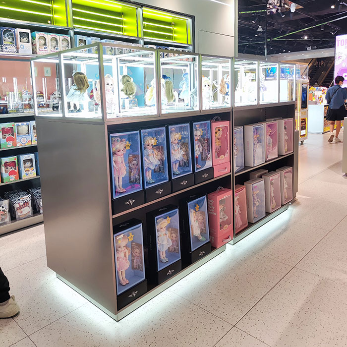 双面中岛玩偶展示柜