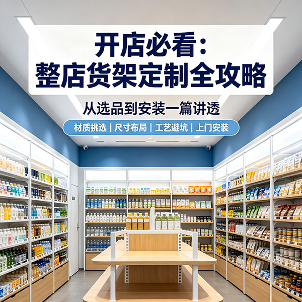 开店必看：整店货架定制全攻略，从选品到安装一篇讲透